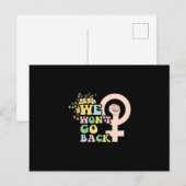 Carte Postale We Won't Go back (Devant / Derrière)