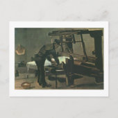 Carte Postale Weaver debout devant Loom Van Gogh Fine Art (Devant)