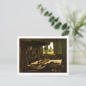Carte Postale Weaver près d'une fenêtre ouverte Van Gogh Fine Ar (Debout devant)