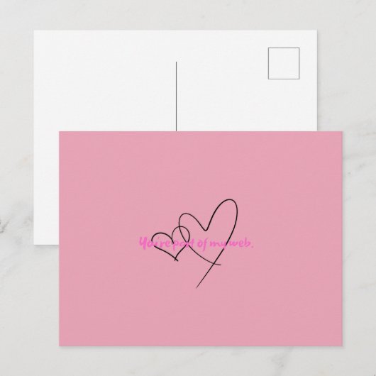 Carte Postale Web intérieur - Art de la force cachée (Devant / Derrière)