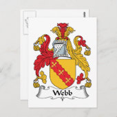 Carte Postale Webb Family Crest (Devant / Derrière)