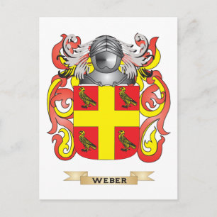 Carte Postale Weber Family Crest (Armoiries)