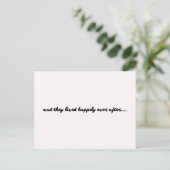 Carte Postale Wedding card - et they lived happily ever after (Debout devant)