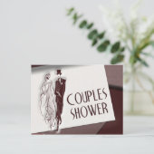 Carte postale Wedding shower Couple (Debout devant)