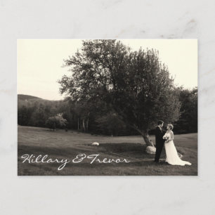 Carte Postale Wedding Thank you Postcard