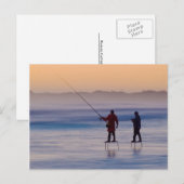 Carte Postale wedge island (pêcheurs de plate-forme) (Devant / Derrière)