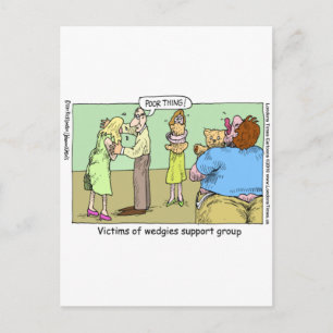 Carte Postale Wedgie Support Group Funny Mugs Tee - shirts & cad
