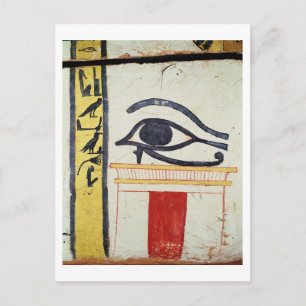 Carte Postale Wedjat Eye, détail de la couverture sarcophage de 