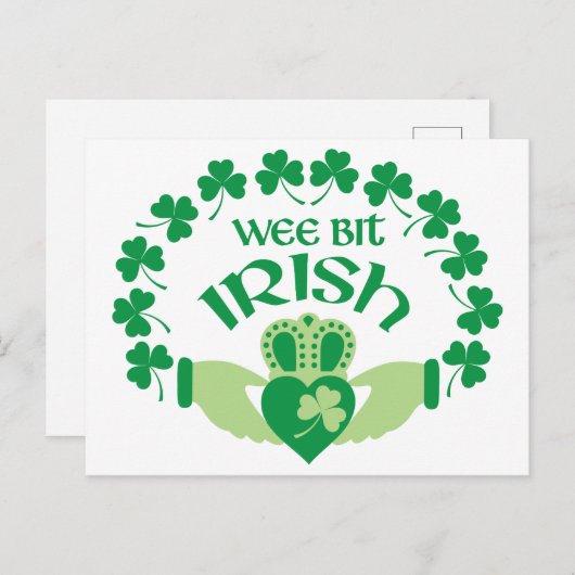 Carte Postale Wee Bit Irish (Devant / Derrière)