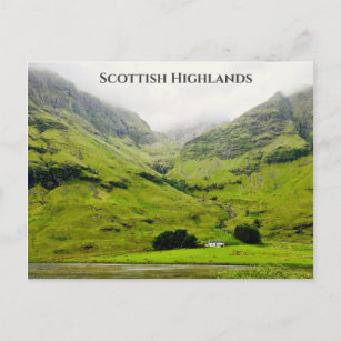 Carte Postale Wee White House Glen Coe Scottish Highlands