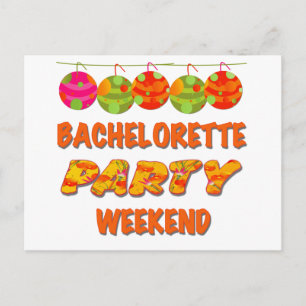 Carte Postale Week-end de la soirée de bachelorette tropicale