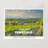 Carte Postale Week-end de mariage à la winery de Temecula, garde (Devant)