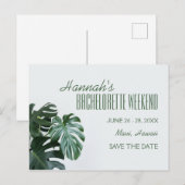 Carte Postale Week-end Enterré de Vie de Célibataire Moderne Mon (Devant / Derrière)