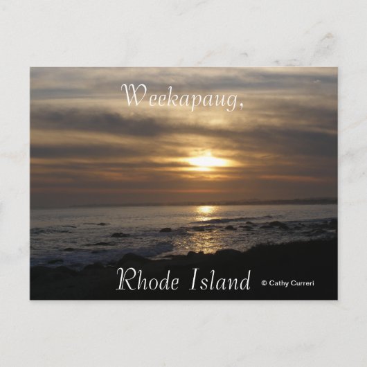 Carte Postale Weekapaug Rhode Island (Devant)