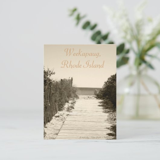 Carte postale Weekapaug Rhode Island (Debout devant)