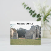 Carte postale Weeting Castle Weeting Norfolk Angle (Debout devant)