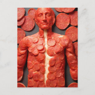 Carte postale Weight Pepperoni Man