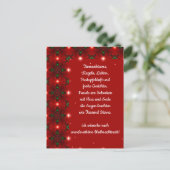 Carte Postale Weihnachtsgedicht Deutsch, Ajouter Votre Texte (Debout devant)