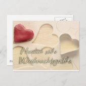 Carte Postale Weihnachtskarte Herzlich suesse (Devant / Derrière)