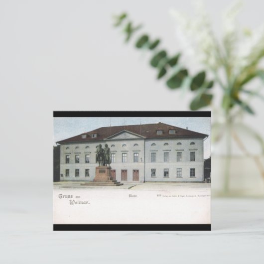 Carte Postale Weimar Hoftheater (Debout devant)