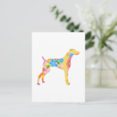 Carte Postale Weimaraner (Debout devant)