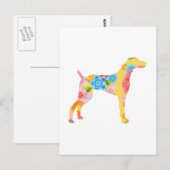 Carte Postale Weimaraner (Devant / Derrière)