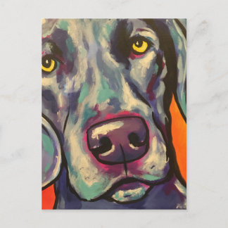 Carte Postale weimaraner