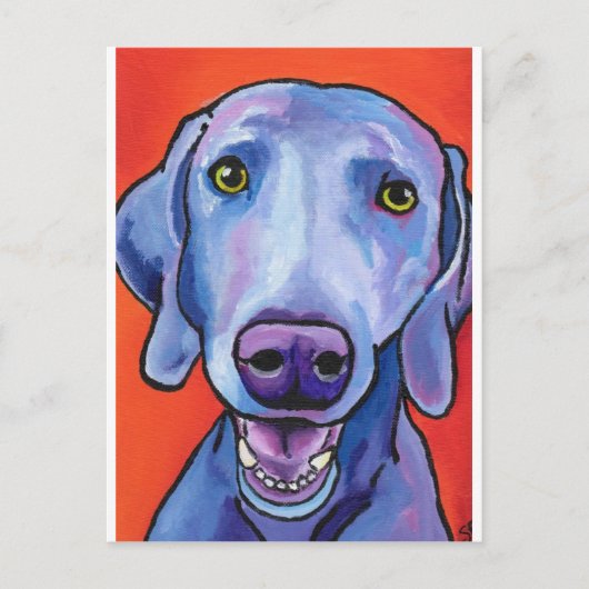 Carte Postale Weimaraner (Devant)
