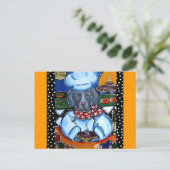 Carte Postale Weimaraner Chef (Debout devant)