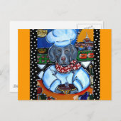 Carte Postale Weimaraner Chef (Devant / Derrière)