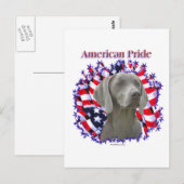 Carte Postale Weimeraner Pride (Devant / Derrière)