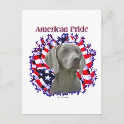 Carte Postale Weimeraner Pride (Devant)