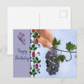 Carte Postale Weintrauben (Devant / Derrière)