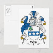 Carte Postale Weir Family Crest (Devant / Derrière)