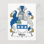 Carte Postale Weir Family Crest (Devant)