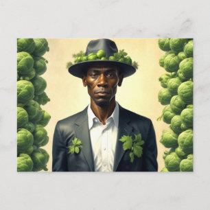 Carte Postale Weird Brussels Sprouts Man