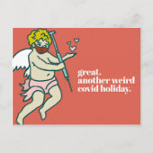 Carte Postale Weird Covid Holiday Funny Valentine's Day Postcard (Devant)