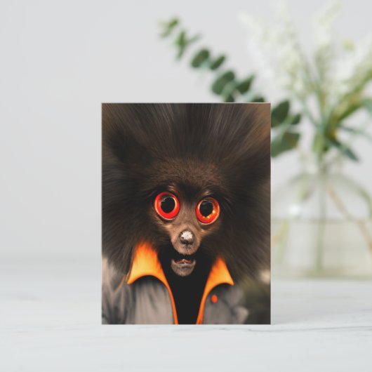 Carte Postale Weird Furry Creature  (Debout devant)