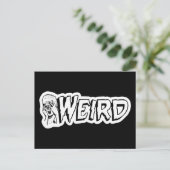 Carte Postale WEIRD - Retro Monster Girl Black & White (Debout devant)