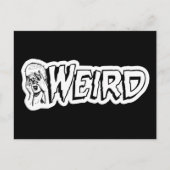 Carte Postale WEIRD - Retro Monster Girl Black & White (Devant)