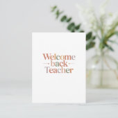Carte Postale Welcome Back Teacher (Debout devant)