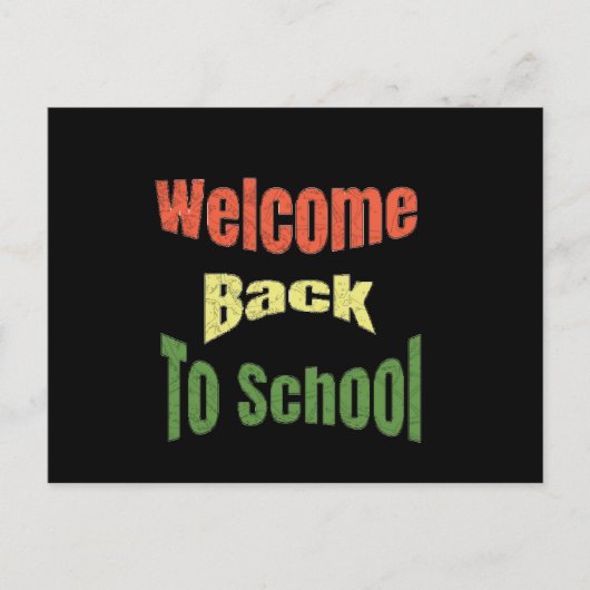 Carte Postale Welcome back to school (Devant)
