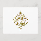 Carte Postale Welcome Christmas Into Your Heart Christmas (Devant)