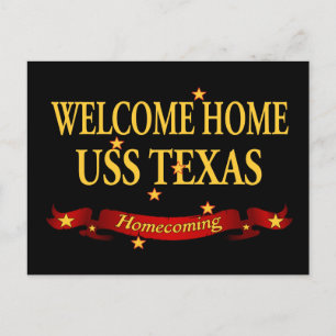 Carte Postale Welcome Home USS Texas