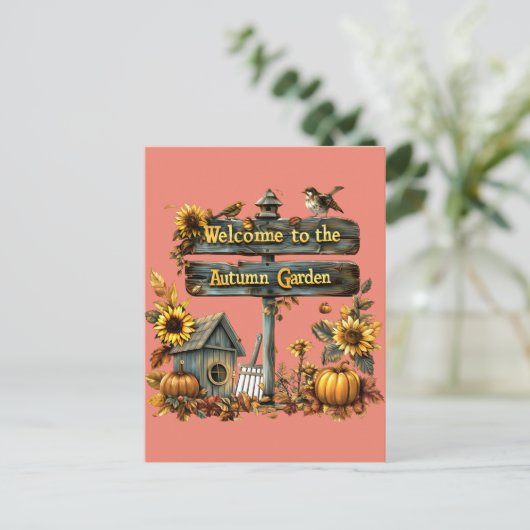 Carte Postale Welcome to Automn (Debout devant)