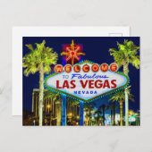 Carte Postale Welcome to Las Vegas Postcard (Devant / Derrière)