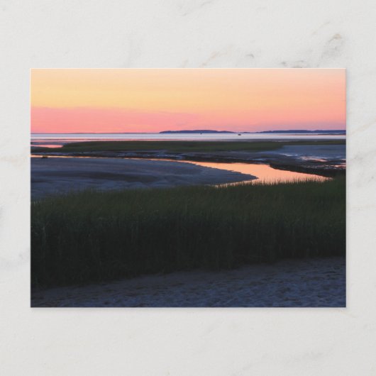 Carte Postale Wellfleet Bay ciel du soir Cape Cod (Devant)