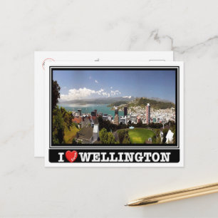 Carte Postale Wellington - J'aime - Nouvelle-Zélande -