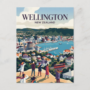 Carte Postale Wellington Nouvelle-Zélande