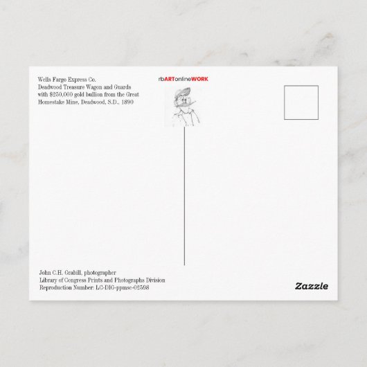 Carte postale Wells Fargo Express (Dos)